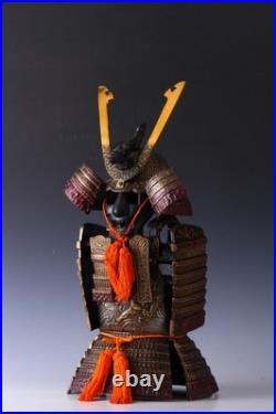 Japanese Vintage Samurai Early-generation Small Metal Figure Tsushima Shogun