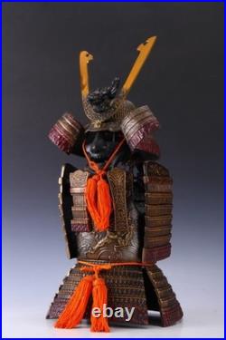 Japanese Vintage Samurai Early-generation Small Metal Figure Tsushima Shogun