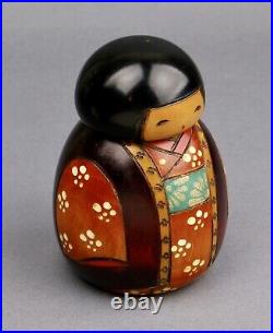 Japanese Vintage creative Kokeshi Doll by Master Sekiguchi Toshio