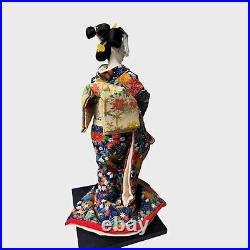 Japanese Vintage handmade Interior Doll Geisha with Umbrella