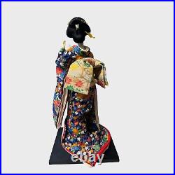 Japanese Vintage handmade Interior Doll Geisha with Umbrella