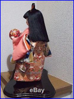 Japanese Vtg. Ancient doll/Japanese KImono girl/ichimatsu/figure/Geisha/maiko