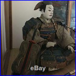 Japanese tradition antique Vintage samurai Warrior doll Figure Very rare japan