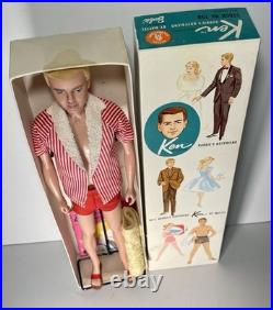 KEN DOLL Mattel Vintage #750 Flocked Blonde Hair in Original 1961 Box