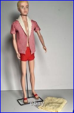 KEN DOLL Mattel Vintage #750 Flocked Blonde Hair in Original 1961 Box