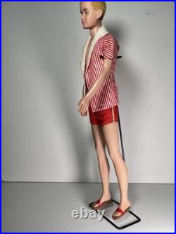 KEN DOLL Mattel Vintage #750 Flocked Blonde Hair in Original 1961 Box