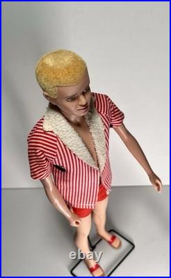 KEN DOLL Mattel Vintage #750 Flocked Blonde Hair in Original 1961 Box