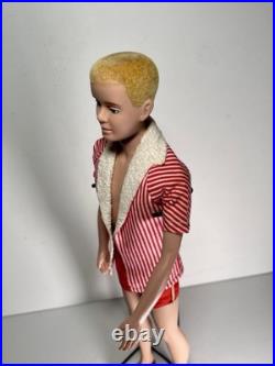 KEN DOLL Mattel Vintage #750 Flocked Blonde Hair in Original 1961 Box