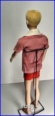 KEN DOLL Mattel Vintage #750 Flocked Blonde Hair in Original 1961 Box