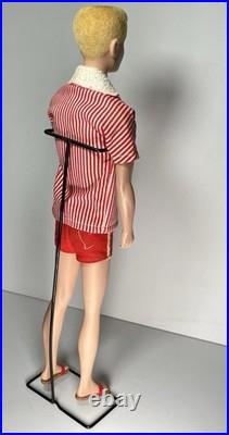 KEN DOLL Mattel Vintage #750 Flocked Blonde Hair in Original 1961 Box