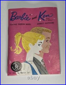 KEN DOLL Mattel Vintage #750 Flocked Blonde Hair in Original 1961 Box
