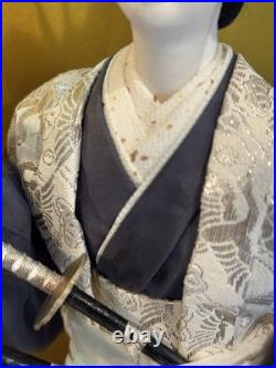 Kabuki Actor Japanese Theatre Period Doll Antique 15 Case Included