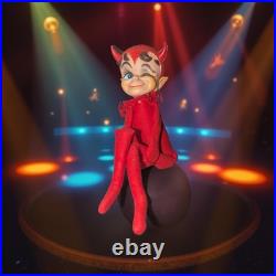 Kamar Japan Rubber Face Devil Plush Doll 15 Inches Kitschy Rare Collectible VTG