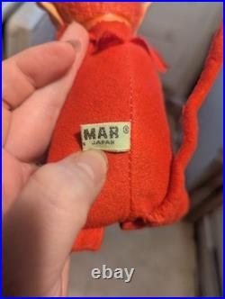 Kamar Japan Rubber Face Devil Plush Doll 15 Inches Kitschy Rare Collectible VTG