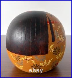 Kishi Sadao Kokeshi Doll Vintage Wooden Figure Handmade Authentic Rare