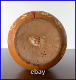 Kishi Sadao Kokeshi Doll Vintage Wooden Figure Handmade Authentic Rare