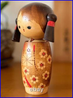 Kokeshi Doll Kimono Girl 1980s Approx. Height 16.5cm Vintage Rare Old Retro