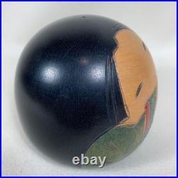 Kokeshi Doll Round Princess Figure 9cm Cute Vintage Collectible Handcrafted