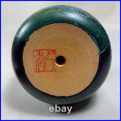 Kokeshi Doll Round Princess Figure 9cm Cute Vintage Collectible Handcrafted