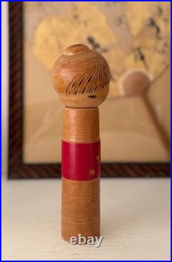 Kokeshi Doll Suigai Sato Kimono Woman Approx. Height 23cm Vintage Rare Old Retro