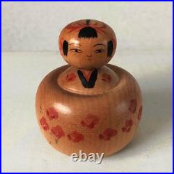 Kokeshi Ejiko 5 Piece Mini Set Dolls Mini Size Authentic Vintage Rare