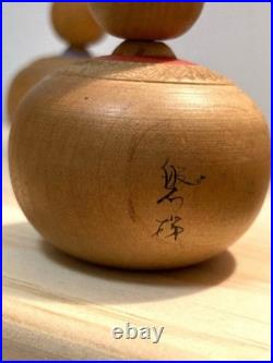 Kokeshi Mini Pair Doll Vintage Handmade Traditional Figurine Collectible