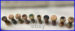 Kokeshi Mini Retro Set Vintage Collectible Hand Painted Dolls Rare Edition