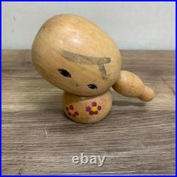 Kokeshi Vintage Wooden Doll handmade Showa retro collectible Unique Vintage