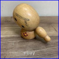 Kokeshi Vintage Wooden Doll handmade Showa retro collectible Unique Vintage