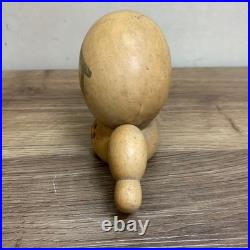 Kokeshi Vintage Wooden Doll handmade Showa retro collectible Unique Vintage