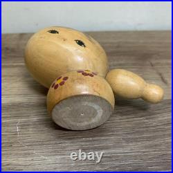 Kokeshi Vintage Wooden Doll handmade Showa retro collectible Unique Vintage