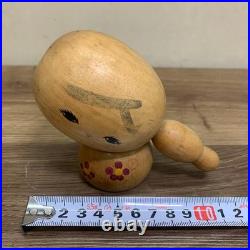 Kokeshi Vintage Wooden Doll handmade Showa retro collectible Unique Vintage