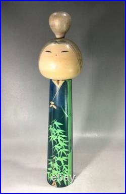 Kuribayashi Kokeshi Doll Handmade Wood Vintage Craft Figure Authentic