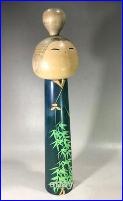 Kuribayashi Kokeshi Doll Handmade Wood Vintage Craft Figure Authentic