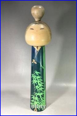 Kuribayashi Kokeshi Doll Handmade Wood Vintage Craft Figure Authentic