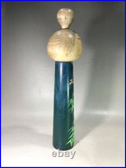 Kuribayashi Kokeshi Doll Handmade Wood Vintage Craft Figure Authentic