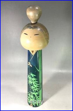Kuribayashi Kokeshi Doll Handmade Wood Vintage Craft Figure Authentic