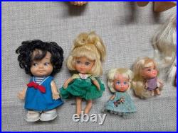 LOT OF 9 vintage 1960s assorted dolls LIDDLE KIDDLES mattell remco JAPAN ideal