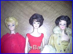 LOT of 3 Dolls Vintage BARBIE DOLLS Bubblecuts Ginger & 2 Brunette Japan