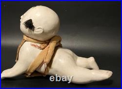 Large Japanese Antique Gosho Doll Hauko Crawling Baby Edo Period 7.08 18cm Rare