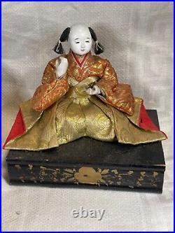 Large Lot of 12 Antique Japan imperial Hina Ningyo Dolls 5570