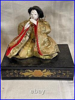Large Lot of 12 Antique Japan imperial Hina Ningyo Dolls 5570