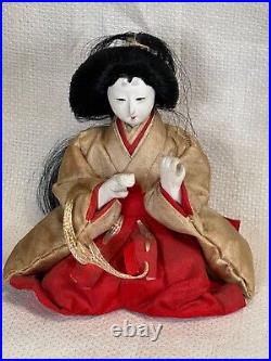 Large Lot of 12 Antique Japan imperial Hina Ningyo Dolls 5570