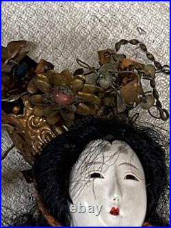 Large Lot of 12 Antique Japan imperial Hina Ningyo Dolls 5570