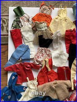 Large Lot of Vintage Barbie Tammy/Tressy Clothing + Accessories 1960's