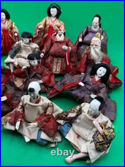 Large Lot of Vintage Japanese Hina Matsuri Dolls & Display Accessories LV