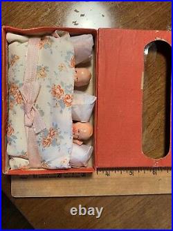 Lot 5 VTG Dollhouse Dolls Quintuplets Bisque Japan In Original Box 3