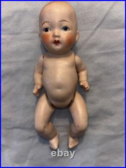 Lot Of 4 Vintage Porcelain Jointed Bisque Baby Dolls Marked Japan