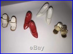 Lot Of 4 vintage barbie shoes! TWO Pair Of Closed Spikes JAPAN EUC Orig Owner