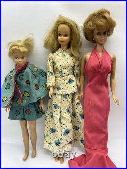 Lot VTG Barbie Dolls Francie Bubble Cut Skipper Japan 60's AS IS